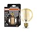 Produktbild OSRAM Lamps Vintage 1906 LED-Lampe mit Gold-Tönung, 8,8W, 806lm, Kugel-Form mit 80mm Durchmesser & E27-Sockel, warmweiße Lichtfarbe, gerades Filament, dimmbar, bis zu 15.000 Stunden Lebensdauer
