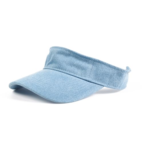 Image of ANDICEQY Sport Sun Visor Hats Adjustable Empty Top Baseball Cap Cotton Ball Caps for Women and Men