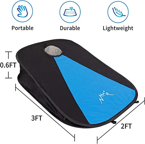 Portable Cornhole Game With 2 Table Top Cornhole Set, Collapsible Corn Hole Boards, 8 Cornhole Bean Bags And Carrying Case, Travel Camping Games, Tabletop Beach Yard Indoor Outdoor Game (3 X 2 Feet) #TOP4