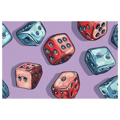 Sets de table Unregular Dices antidérapants pour table à manger - 2
