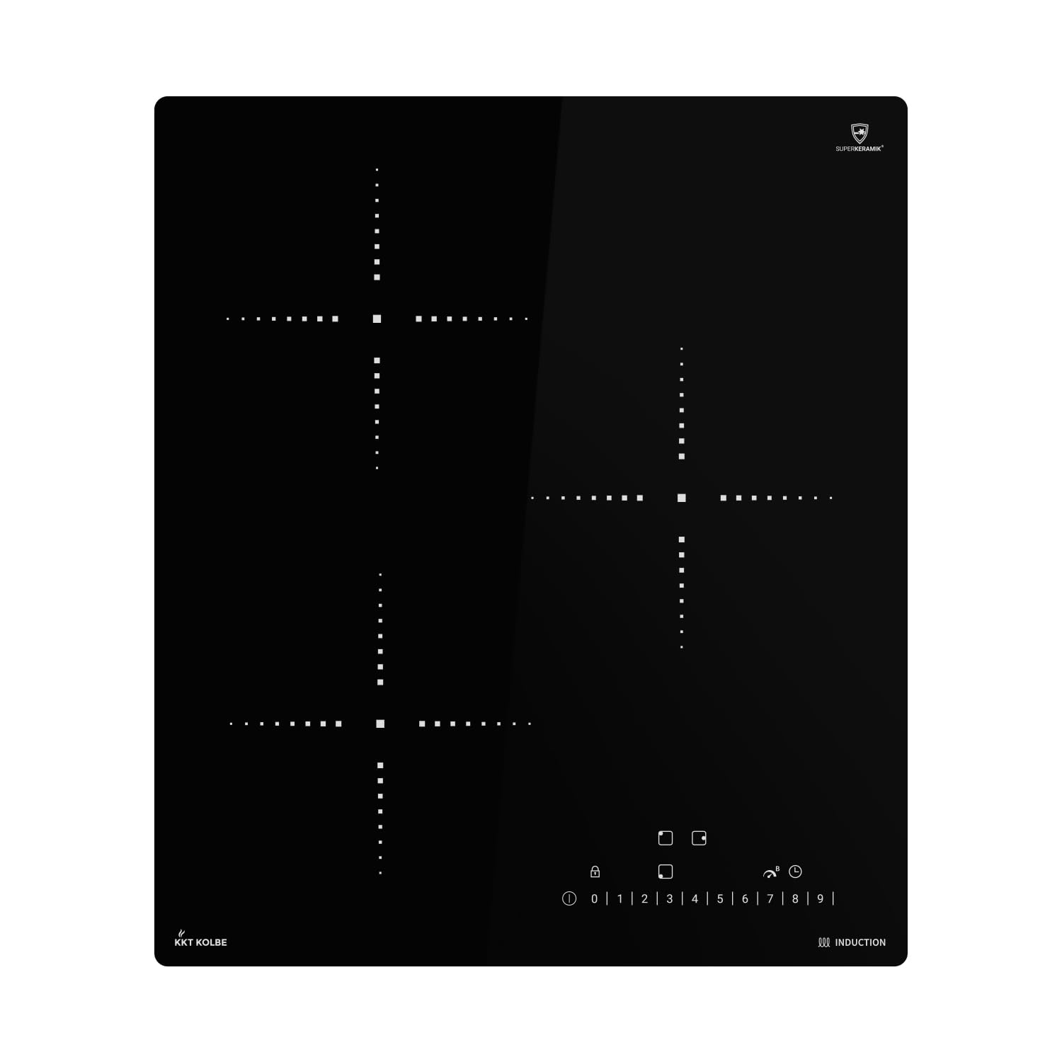 Piano Cottura A Induzione KKT Kolbe 45 Cm Autonomo - 3 Zone, 9 Livelli, Vetroceramica SUPERKERAMIK - Modello IH84500RL - Foto 5