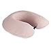 Komfortec Cuscino da viaggio in memory foam, cuscino cervicale per aereo, auto, autobus, treno e campeggio, a forma di U, leggero, rosa