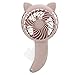Sren Mini Ventilatori Portatili, Ventola di Raffreddamento Portatile, Manuale Potente Ventilatori Tascabili Compatto Ventilatore Palmare Personale per Viaggi/Ufficio/All'aperto(21 * 13 * 4cm-Rosa)