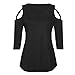 TLTL Women Summer Short Sleeve Strappy Cold Shoulder T-Shirt Tops Blouses