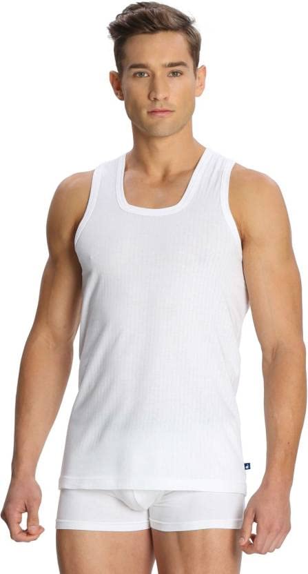 jockey Men Regular Fit Vest (White)-picture-21