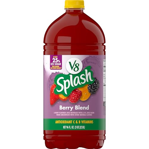 Image of V8 Splash Berry Blend Flavored Beverage, 96 fl oz Bottle