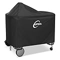 Kipiea 600D Heavy Duty Grill Cover for Weber 22 Inch Premium Charcoal - Performer Grill Cover with 4 Buckles, Wind Resistant Anti UV & No Tears(49" W X 25.5" D X 40" H)