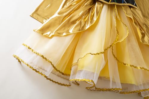 Vestido disfraz C-3PO para niñas 3T robot amarillo miniatura 6
