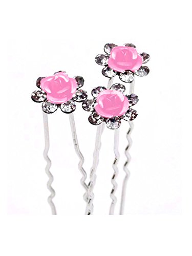 Jelinda 10 pcs sposa argento con cristalli