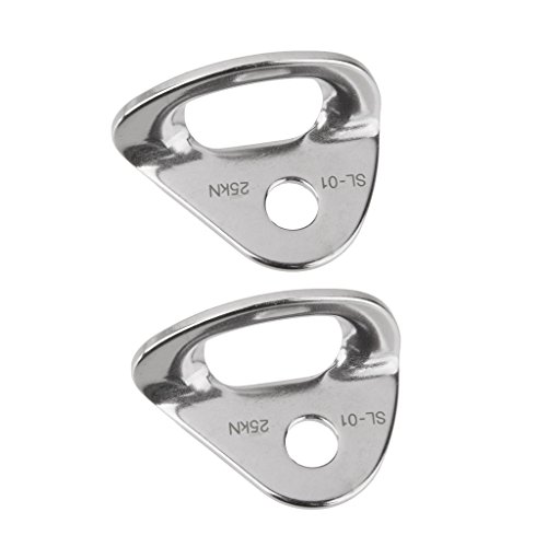 MagiDeal 2PCS 25 KN Bergsteigen Klettern Klettergriffe, Bolzen Aufhängung, Schraube Aufhänger Kletterausrüstung Kletteraufhänger, Climbing Hangers Bohrhakenlasche, für Schutz Wandercamping