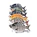 Grebest Fishing Lures, 6.35cm 8g 6 Sections Artificial Fake Lure Wobbler Fish Swim Bait Tackle Tool for Bass Trout Fishing Enthusiasts