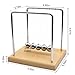 QLKUNLA Newtons Cradle Balance Balls Science Physics Gadget Desktop Decoration Kinetic Motion Toy for Home and Office (Beech,5 Balls)