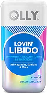 OLLY Lovin Libido Capsules, Boost Desire With Ashwagandha, Maca & Damiana, Vegetarian, Supplement for Women, 20 Day Supply (40 Count)
