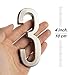 HASWARE 4 Inch Self Adhesive House Number, Modern and Easy to Install without Tools, Ideal for Outside Street Mailbox Office Hotel Room Apartments Home