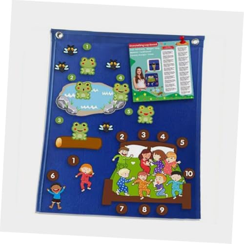 Tableau routine enfant léger et facile à suspendre en feutrine - 5