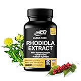 Rhodiola Rosea Supplement High Potency Extract 500mg - 3% Rosavins 1% Salidrosides with Ashwagandha Shisandra Passion Flower Herb Powder Capsules - Natural Way to Relieve Stress - Pills for Energy