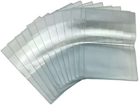 ALL in ONE Clear Plastic Passport Holder Protector with Card Covers (5 Pack)