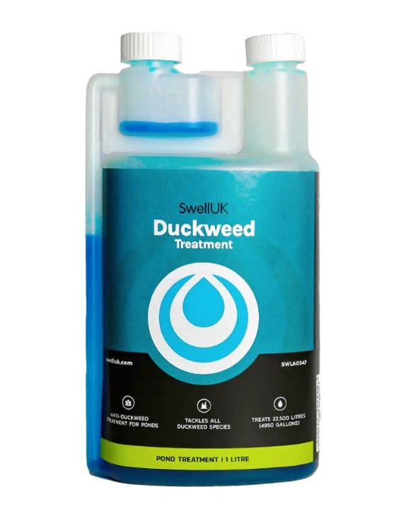 Swell Duckweed Pond Treatment 1 Litre – Effective Duckweed Remover & Pond Cleaner for Garden and Koi Ponds – Controls Surface Weed Growth & Improves Water Clarity – Treats Up To 22,500 Litres