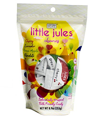 Little Jules Sugar Free Tooth Friendly Candy Chews Assorted Flavors Dentist Created Mother Approved with Xylitol, 8.9Oz (253G)