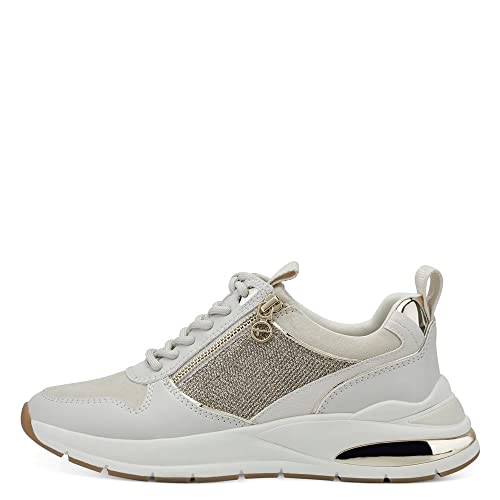 Tamaris Damen Sneaker 1-1-23723-20 430 normal, Ivory Comb, 39 EU
