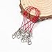 Style wei Llaveros 20 / 40pcs / Lot Porta Hilos del Cable Anillo dominante de la Bolsa de DIY Bolsas Juguetes Percha Langosta Llaveros DIY DIY Llavero Mando Accesorios (Color : Red, tamaño : 40 pcs)