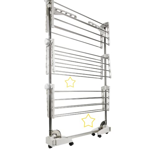 LANTUS Tendedero Eléctrico Plegable con Flujo de Aire,Tendedero E...