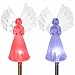Solar Powered Frosty Fairy Angel Lights Color Changing Stakes For Christmas Thanksgiving Garden Decoration Outdoor Lawn Yard Figurine Cemetery by SolarDuke