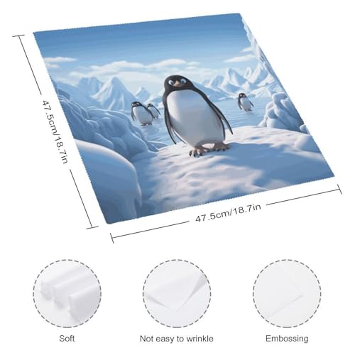 Servilletas de Tela Penguin Antarctica Ice Paquete 6 miniatura 2