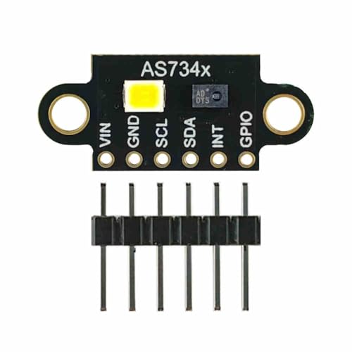 Yominerr -AS7341 Visible Espectrómetro de Color Infrarrojo Sensor de Temperatura de Color Iluminancia Detección de Medición de Color B