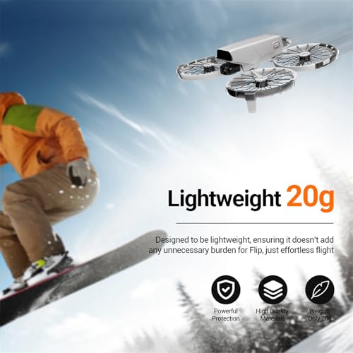 Image of Flip Propeller Guard, Propeller Collision Protection Ring for DJI Flip Drone, Soft TPU Bumpers, 20g Ultra-Lightweight Flip Bezel Anti-Collision Protectors Prop Cover Guards