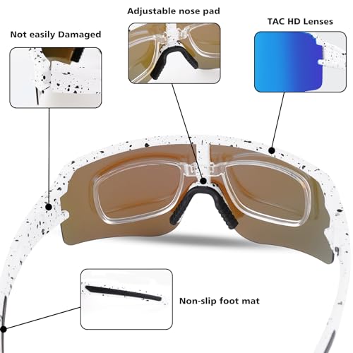 Polarized Cycling Glasses Sports Sunglasses Riding Glasses for Men Women UV400 Protection2