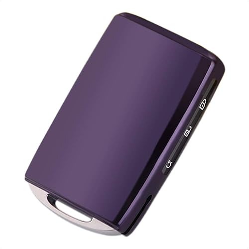 TANGSEN Funda protectora de TPU para llavero inteligente, color morado, compatible con Mazda 3, 6, CX-5, CX-7, CX-9, MX-5, Miata, 3, 4 botones,