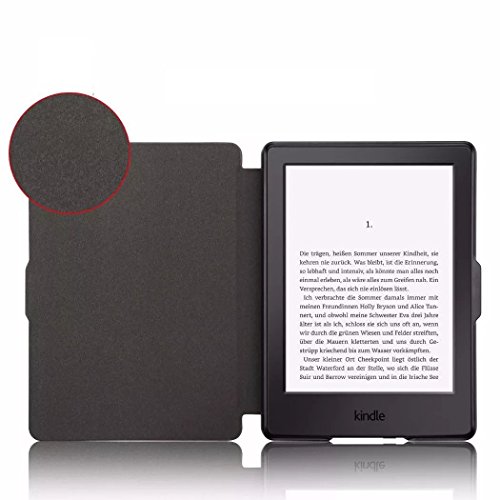 for Kindle Paperwhite 1 2 3 case. Premium SmartShell Lightest Thinnest Protective Protective PU Leather flip with (Auto Wake/Sleep) Flip Case Cover... - Image 5