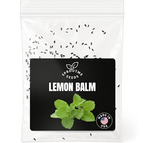 Lemon Balm Seeds for Planting – 200+ Non-GMO Heirloom Culinary & Aromatic Herb Seeds (Melissa officinalis)
