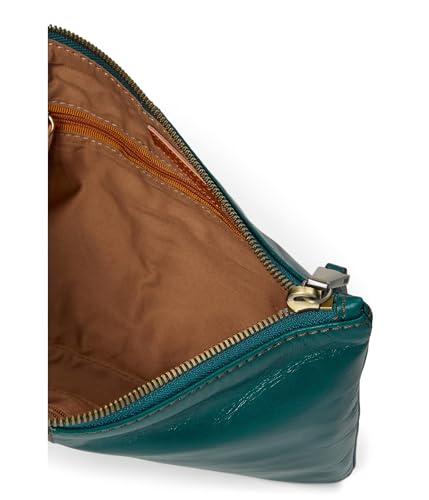 Image of HOBO Sable Leather Wristlet Clutch with Circular Handle, Zippered Closure, Credit Card Organizer, & Interior Zip Pocket