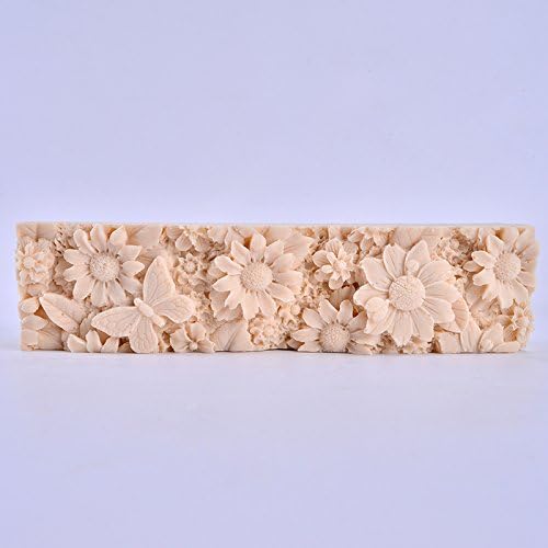 Soap Mold Silicone Craft Rose Rectangle Soap Making Mould DIY Candle Resin Mold