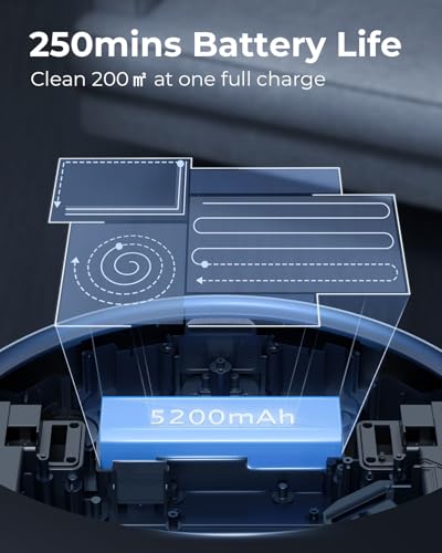 Image of Laresar Robot Vacuum and Mop Combo, 3 in 1 Robotic Vacuum with 3.5L Self Emptying Station, Equipped with Lidar Navigation,Smart App Control, for Pet Hair /Floors /Carpets, L6 Pro, Black