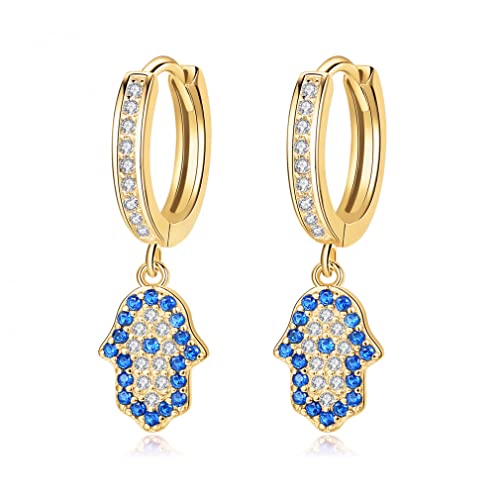 Boucles d'oreilles pendantes bleues pour femmes parfaites pour un mariage