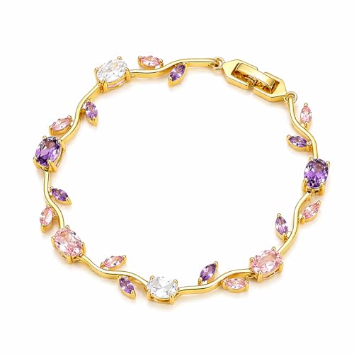 Image of SALTY Tulip Bracelet for Women Anti Tarnish | Fancy Floral Bracelet | Jewellery Gifts | Hand Band | Fashion Accessories for Girls | Minimal Jewelry Design | Gift for Rakhi | Gift for Diwali, Christmas, Marriage, Birthday