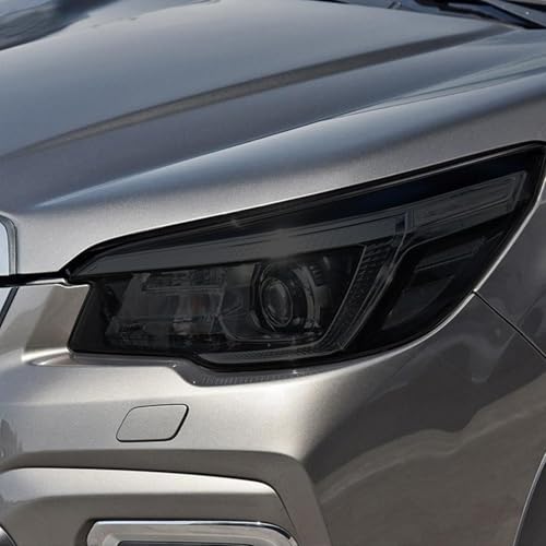 Film protection phares TPU Subaru Forester 2019-2023 noir transparent anti-rayure voiture autocollant