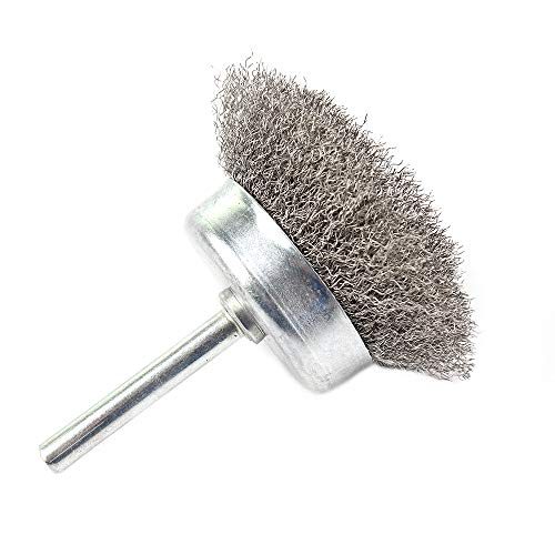 Image of 5Pack 2 inch Dia 0.0059In Crimped Wire Cup Brush Wire Drill Brush Set for Power Drill for Metal, Removal of Rust Corrosion Paint (Wire Dia 0.15mm)