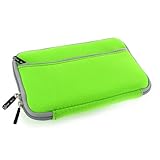 Green Mivizu Apple iPad tablet case neoprene cover for Apple iPad Wifi / 3G Model 16GB, 32GB, 64GB with dual zipper and front pocket