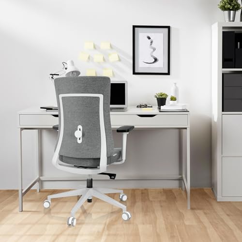Chaise de bureau ergonomique grise hjh OFFICE COMFIO 810034 - 3