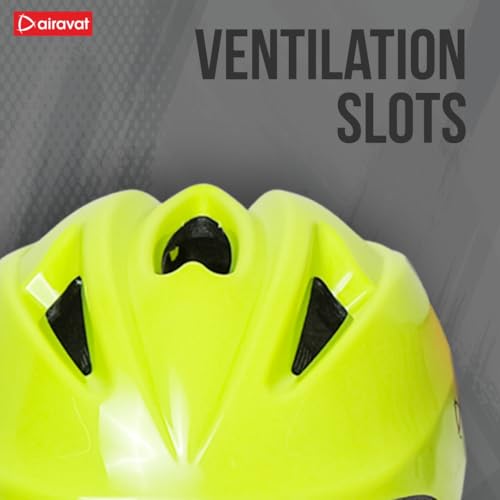 Image of Airavat 7510 Zippy Kids Protective Set Including Helmet Along with Knee Pads, Elbow Pads & Palm Guards (Green)
