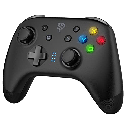 EasySMX Manettes Switch sans Fil , Manette pour iPhone iPad iOS, Manette Switch Pro Bluetooth avec Boutons Programmables pour Switch/Lite/OLED, Manette PC Steam, Téléphones Android, Noir Cover