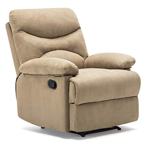 Frivity Massage Recliner Chair, Microfiber Living Room Ergonomic Sofa with Vibrating Control Home