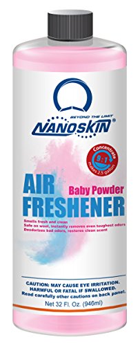Image of Nanoskin Concentrated Air Freshener - BABY POWDER - Emits Fragrant Scent with Odor Eliminator into The Air to Freshen Interior | Adjustable Dilution up to 9:1 | For Automotive, Home, Office & More