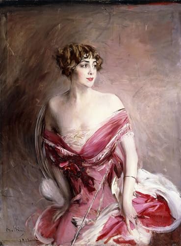 Portrait de Mlle par Giovann, tableaux murale art poster premium 60x90