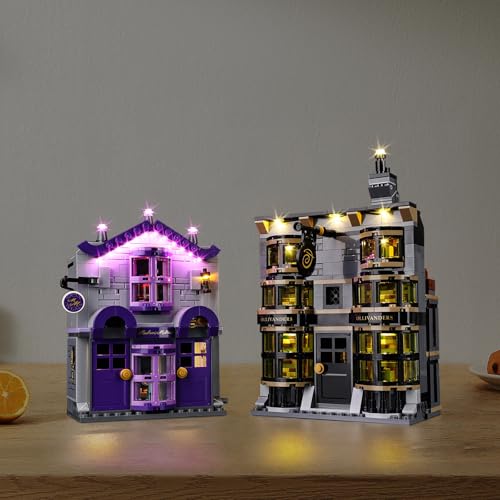Image of Kyglaring LED Lighting Kit for Lego 76439, Compatible with Harry Potter Ollivander & Madam Malkin's Robes Building Set, 1 Piece, Ages 6-15