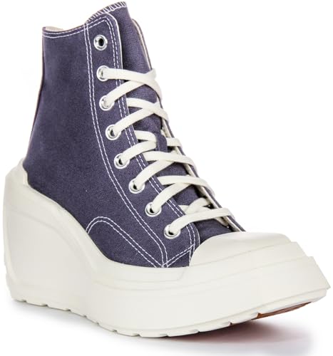 Converse A08282C Women's Chuck 70 De Luxe Wedge Heel Wedges (Lavender, US 7.5)